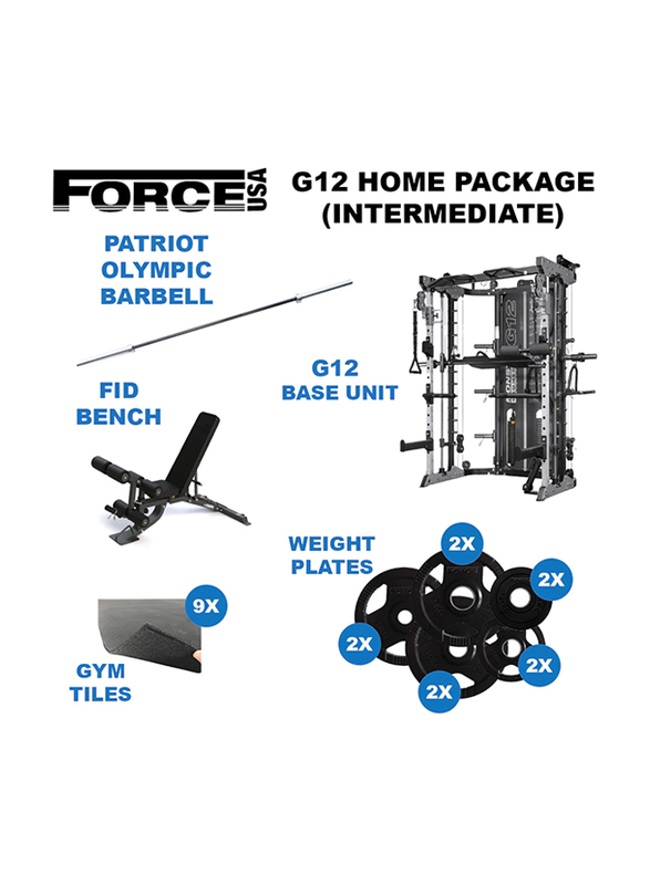 

Garner Home Gym Package G12, Intermediate, Multicolour