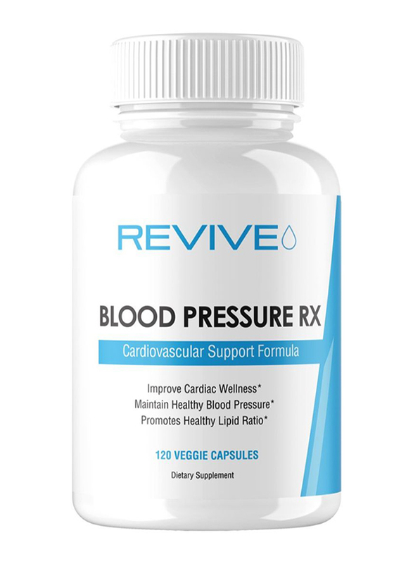 

Revive MD Middle East Revive Blood Pressure Rx Cardiovascular Support Formula Dietary Supplement, 120 Veggie Capsules