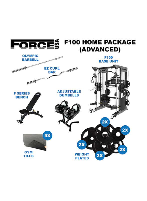 

Garner Home Gym Package F100, Advanced, Multicolour