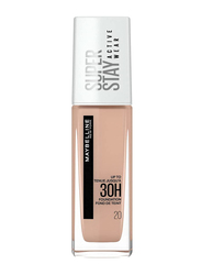 Maybelline New York Super Stay Active Wear 30H Foundation, 30ml, 20 Cameo, Beige