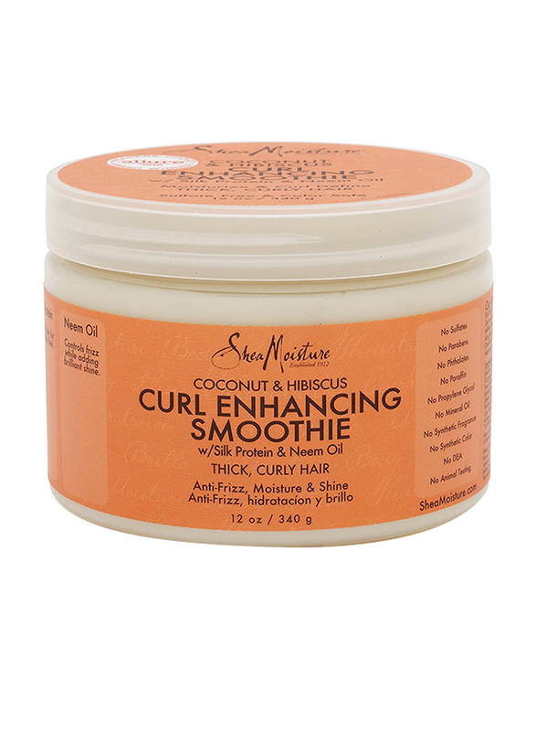 

Shea Moisture Coconut and Hibiscus Curl Enhancing Smoothie for Curly Hair, 340gm
