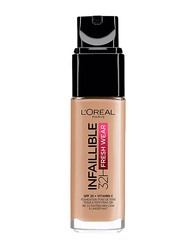L'Oreal Paris Infaillible 32H Fresh Wear SPF 25 All-Day Luminous Vitamin C Foundation, 30ml, 220 Sand, Beige