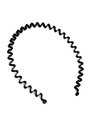 ARK Comb Sports Band Long Hair Headband, Black