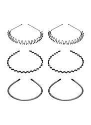 ARK Metal Wavy Hairband with Non Slip, 6 Pieces