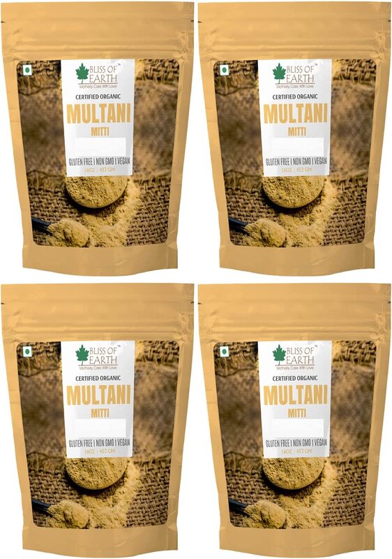 

Bliss of Earth 100% Pure Multani Mitti Powder, 4 x 453gm