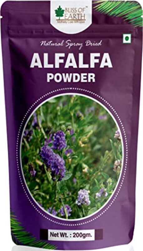 

Bliss of Earth Natural Spray Dried Alfalfa Grass Powder, 200gm