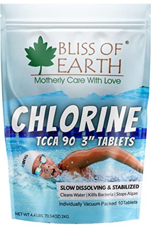 

Bliss of Earth Japanese Chlorine Tablets for Pool, 10 x 200gm, 2Kg