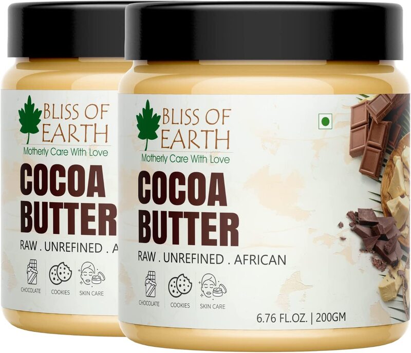 

Bliss of Earth 100% Pure Organic Cocoa Butter, 2 x 200g