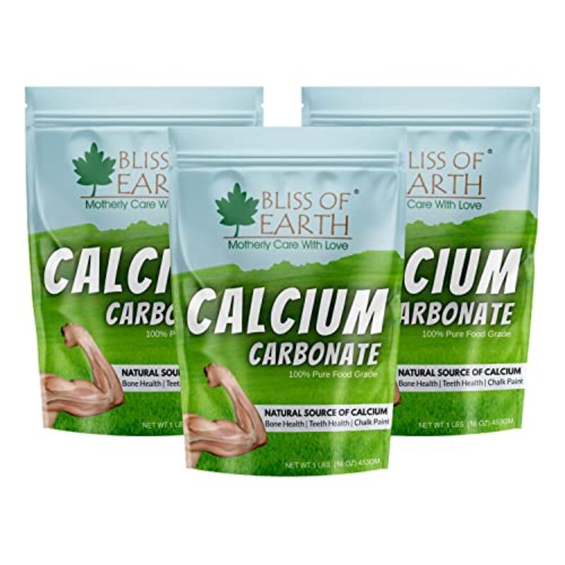 

Bliss of Earth Calcium Carbonate Powder, 3 x 453gm