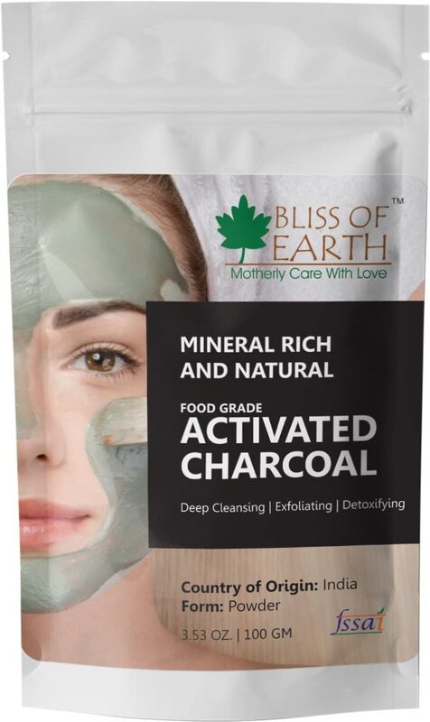 

Bliss of Earth Coconut Shell Activated Charcoal Powder, 100g