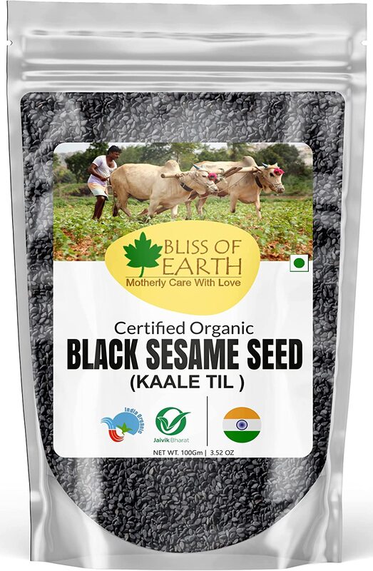 

Bliss of Earth Unhulled Black Sesame Seeds, 100g