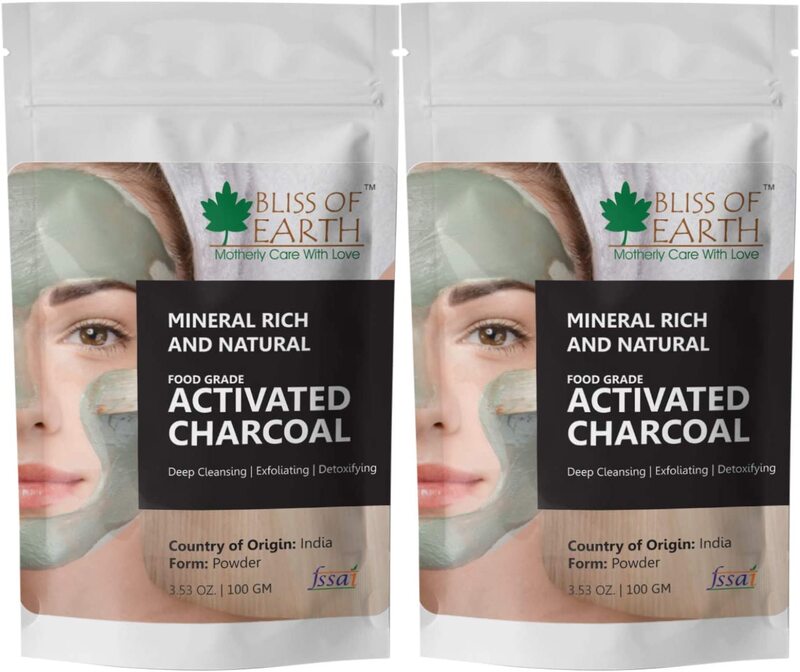 

Bliss of Earth Coconut Shell Activated Charcoal Powder, 100gm, 2 Pieces