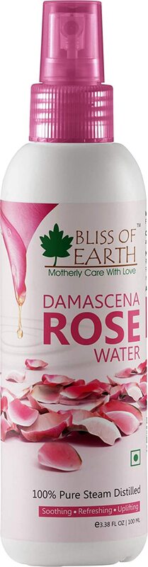 

Bliss of Earth 100% Pure Damascena Rose Water Spray, 100ml