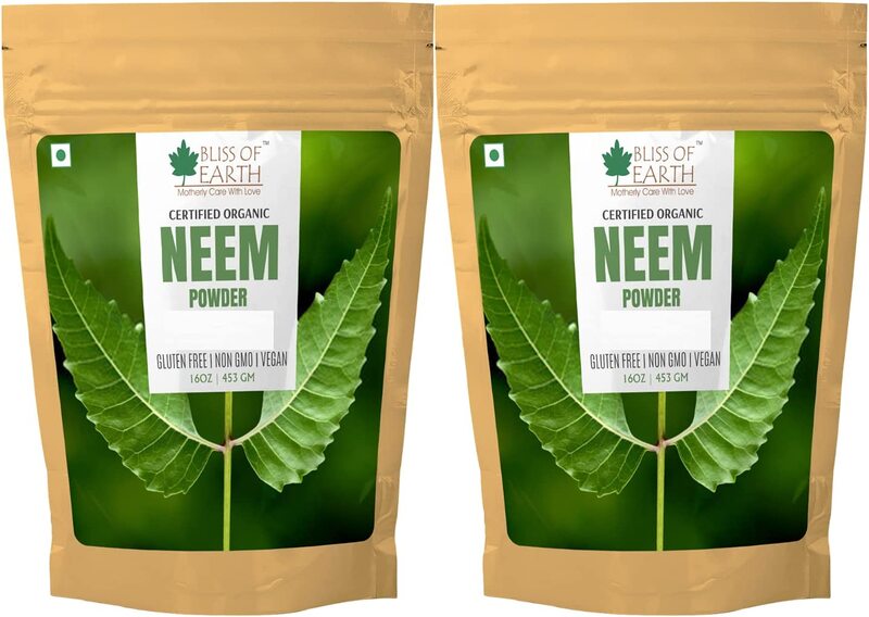 

Bliss of Earth Organic Neem Leaves Powder, 453gm, 2 Pieces