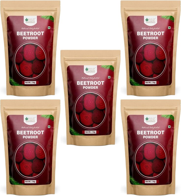 

Bliss of Earth Natural Dehydrated Beetroot Powder, 5 x 1 Kg