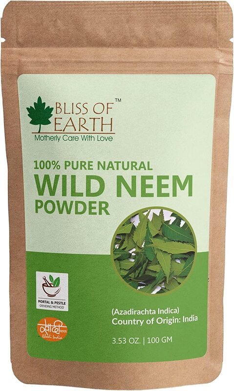 

Bliss of Earth 100% Pure Wild Neem Leaves Powder, 100g