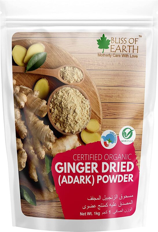 

Bliss of Earth Certified Organic Dried Ginger Powder, 1 Kg