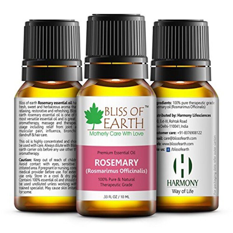 

Bliss of Earth 100% Pure Rosemary Essential Oil, 10ml