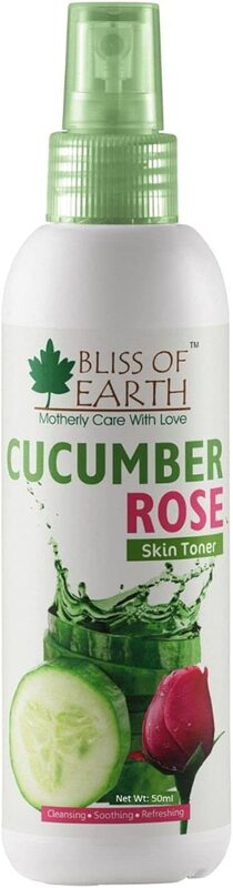 

Bliss of Earth Cucumber Rose Skin Mist Toner, 50ml