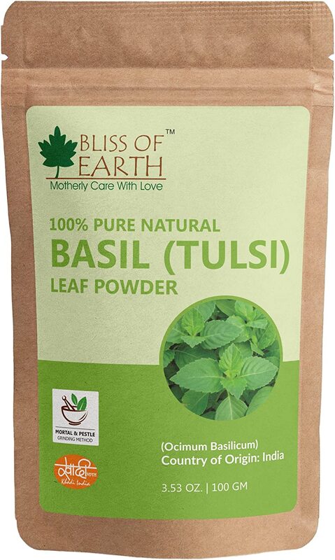 

Bliss of Earth 100% Pure Basil Leaves Powder, 100gm