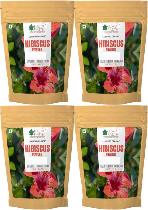 

Bliss of Earth 100% Pure & Natural Hibiscus Powder, 4 x 453g