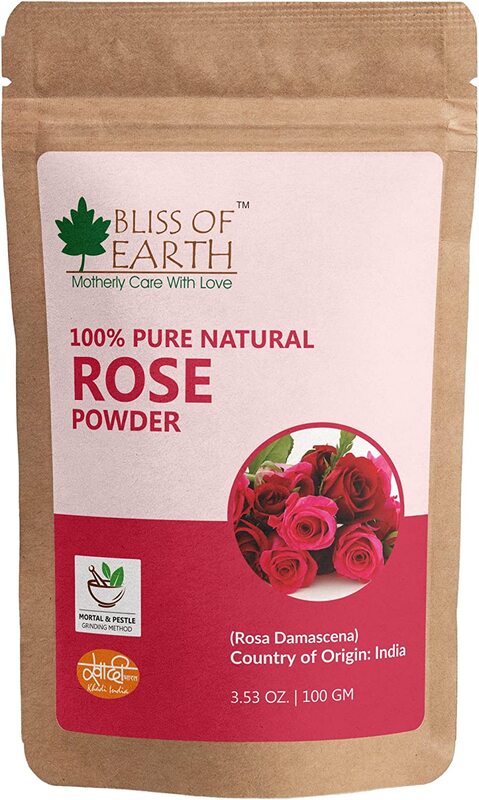 

Bliss of Earth 100% Pure Natural Rose Petals Powder, 100g