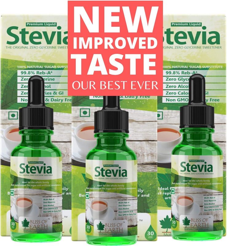 

Bliss of Earth Original 99.8% REB-A Stevia Liquid Drops, 3 x 30ml