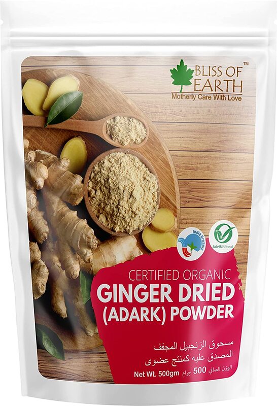 

Bliss of Earth Certified Organic Dried Ginger Powder, 500gm