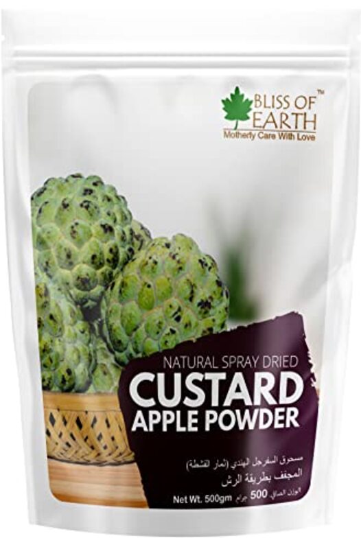 

Bliss of Earth Natural Spray Dried Custard Apple Powder, 500g