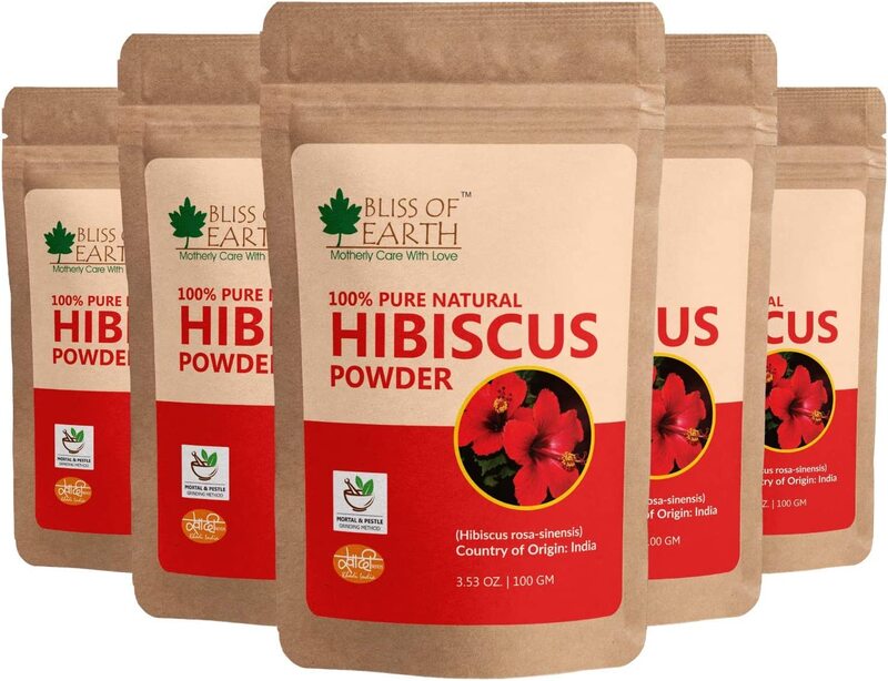 

Bliss of Earth 100% Pure & Natural Hibiscus Powder, 500gm, 5 Pieces