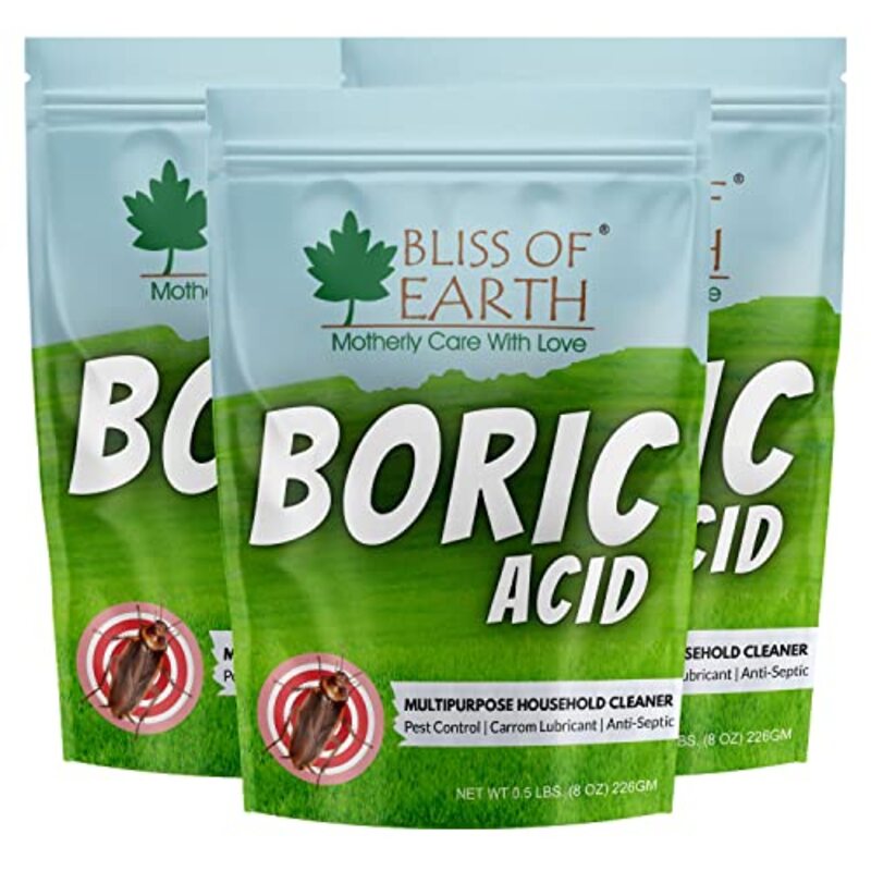 

Bliss of Earth Multipurpose kill Cockroach & Ants Boric Acid Powder, 3 x 226g