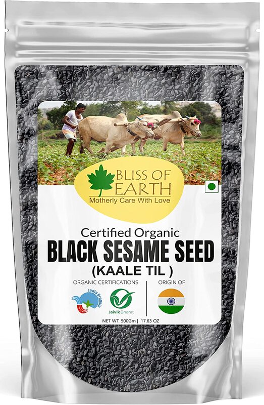 

Bliss of Earth Unhulled Black Sesame Seeds, 500g