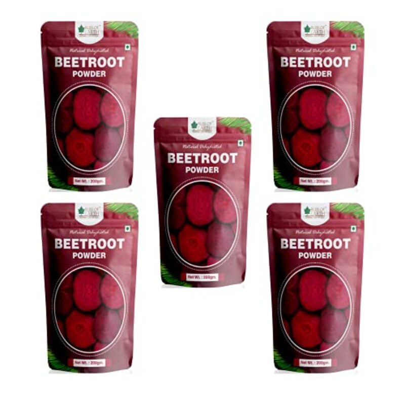 

Bliss of Earth Natural Dehydrated Beetroot Powder, 5 x 200gm