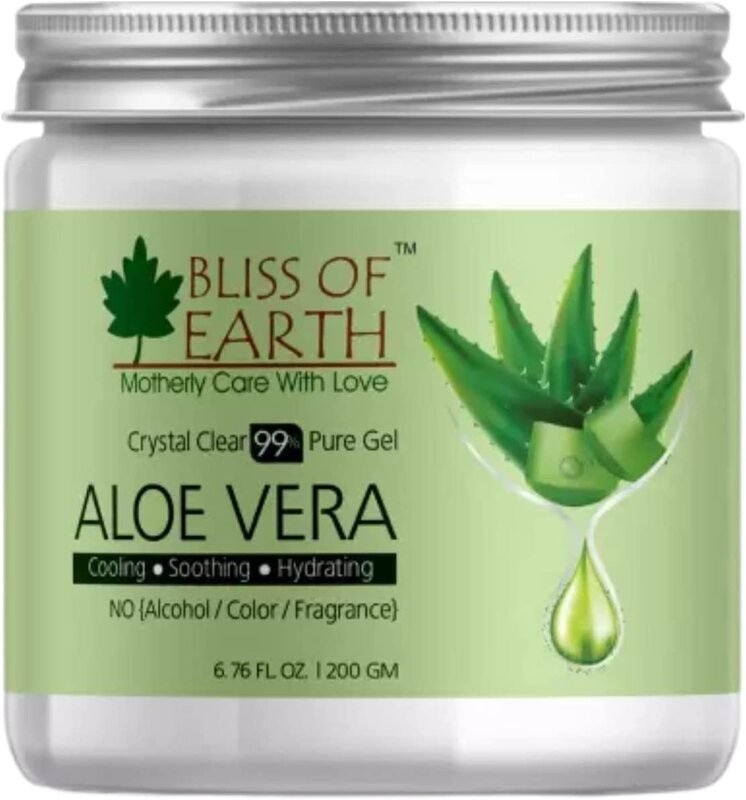 

Bliss of Earth 99% Pure Crystal Clear Aloe Vera Gel, 200g