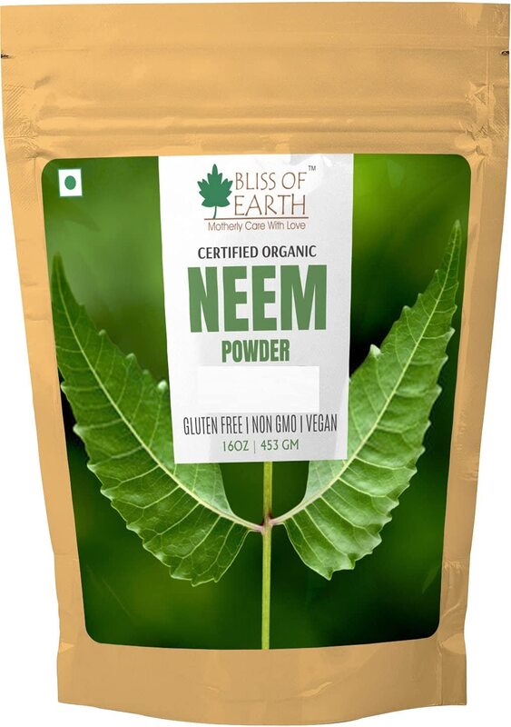 

Bliss of Earth Certified Organic Neem Leaves Powder, 453g