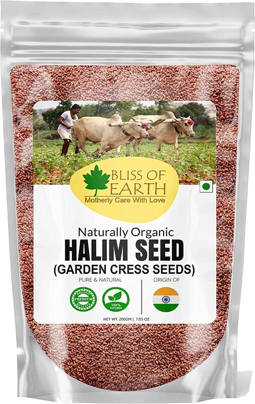 

Bliss of Earth Organic Halim Seeds, 200g