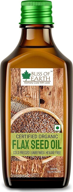 

Bliss of Earth Certified Organic Flaxseed Oil, 500ml