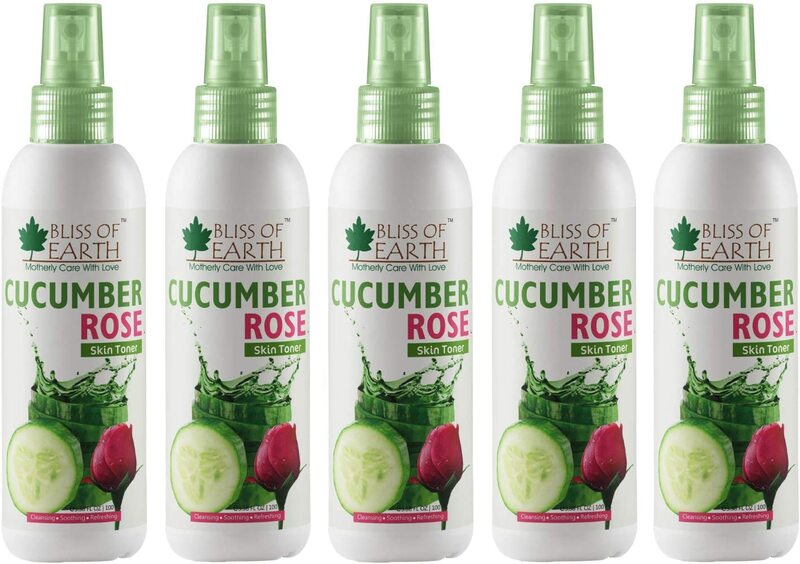 

Bliss of Earth Cucumber Rose Skin Mist Toner, 100ml, 5 Pieces