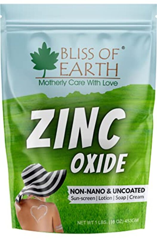 

Bliss of Earth Zinc Oxide Powder Non-Nano & Uncoated Skin DIY, 453gm