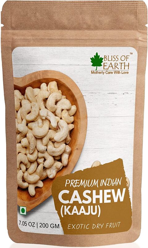 

Bliss of Earth Premium Indian Pure Desh Cashew, 200g