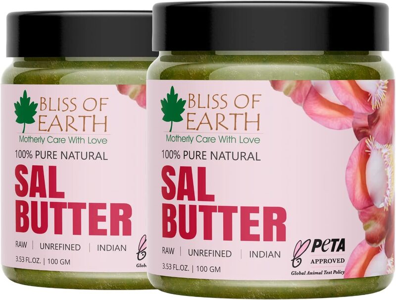 

Bliss of Earth 100% Pure Natural Sal Butter Raw, 100gm, 2 Pieces