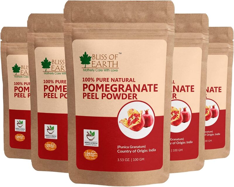 

Bliss of Earth 100% Pure & Natural Pomegranate Peel Powder, 100gm, 5 Pieces