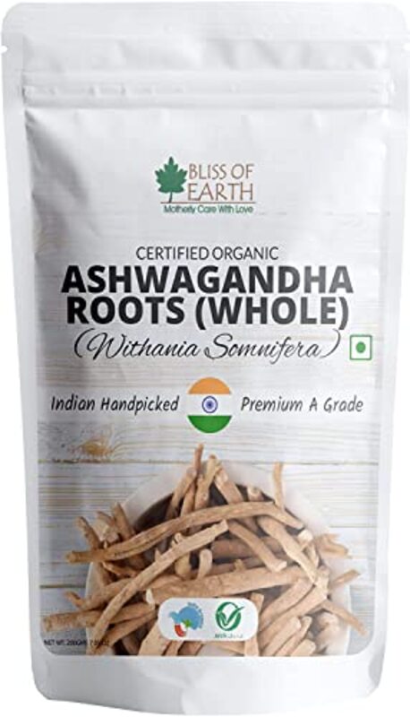 

Bliss of Earth Certified Organic Ashwagandha Roots Whole, 200gm