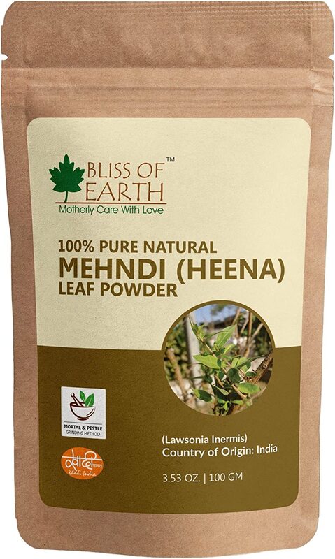 

Bliss of Earth 100% Pure and Natural Henna Powder, 100gm, Black