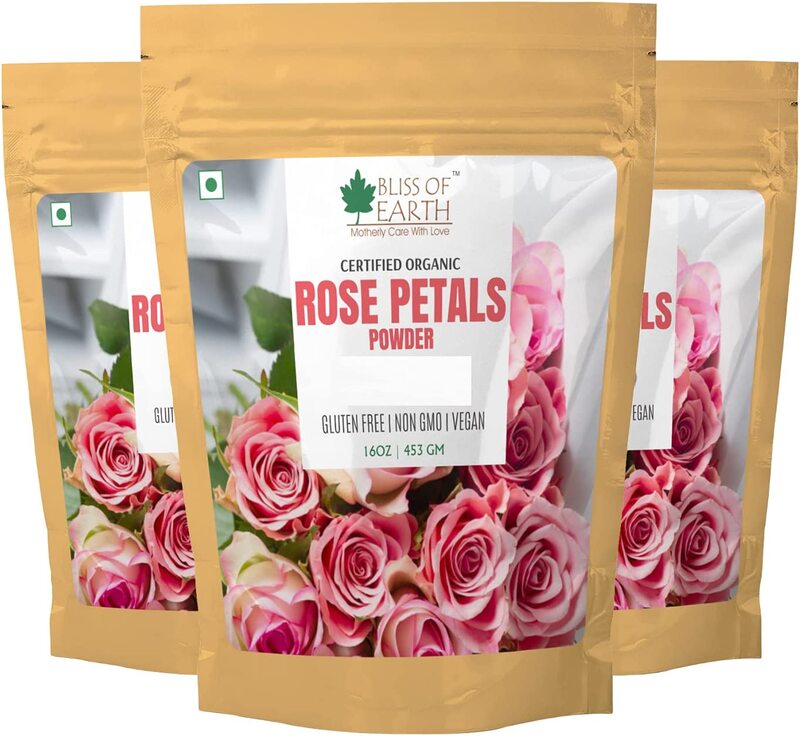 

Bliss of Earth 100% Pure Natural Rose Petals Powder, 3 x 453g