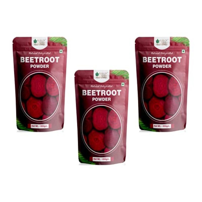 

Bliss of Earth Natural Dehydrated Beetroot Powder, 3 x 200gm