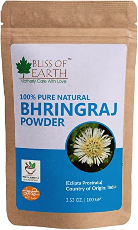 

Bliss of Earth 100% Pure Natural Bhringraj Powder, 100gm