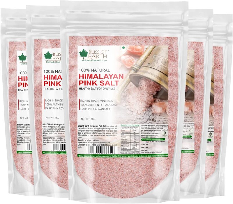 

Bliss of Earth Pure Pakistani Himalayan Pink Salt, 5 Kg