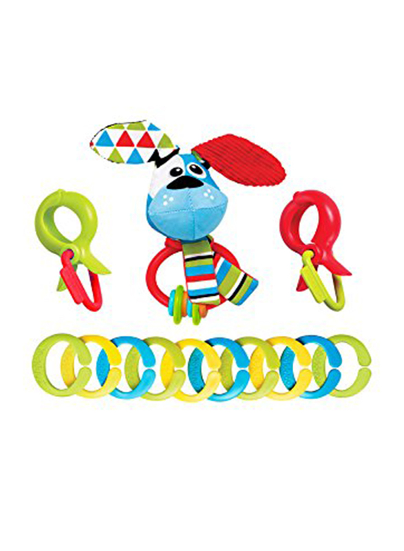 

Yookidoo Dog Clips Rattle N Links A Multi-Purpose Set, Multicolour