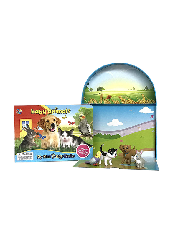 

Phidal Baby Animals Mini Busy Book, 4 Pieces, Ages 3+